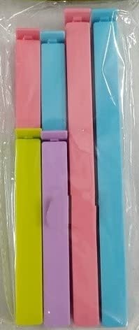 Beauty Tool Different Size Plastic Food Snack Bag Pouch Clip Sealer Large, Medium, Small Plastic Snack Seal Sealing Bag Clips (Multipurpose) | Pack of 1| (Multicolor)