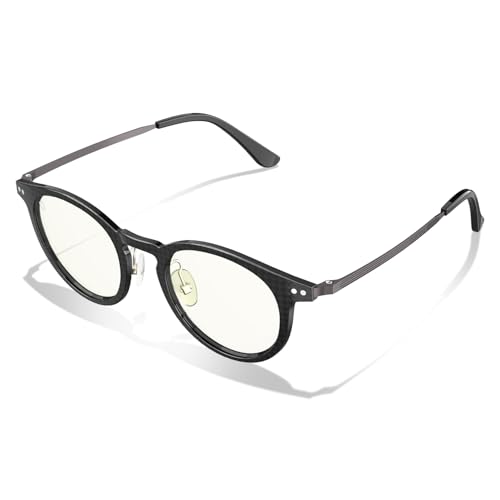 Image of ANYLUV Blue Light Glasses Men, Stylish Square Carbon Fiber Eyewear, Anti Eyestrain, Lightweight Mens Computer Gaming Glasses