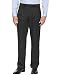 Perry Ellis Men's Portfolio Double Pleated Micro Melange Pant, Caviar, 36x32