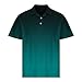 Big and Tall T Shirts Mens Polo Shirts Short Sleeve Gradient Color Gym Workout Golf T-Shirt Casual Fashion V Neck Button Down Tops 2025 Mens t-Shirts Army Green L
