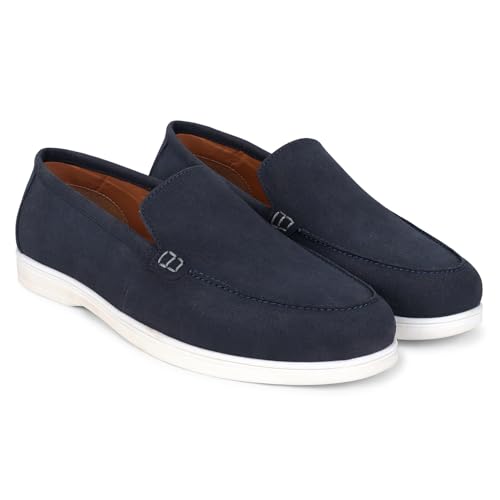 Image of Cantabil Casual Loafers Shoes for Men l Lightweight & Comfortable with Cushioned Insole PU Upper TPR Sole Lace-Up on Closure (P MFTW00139)