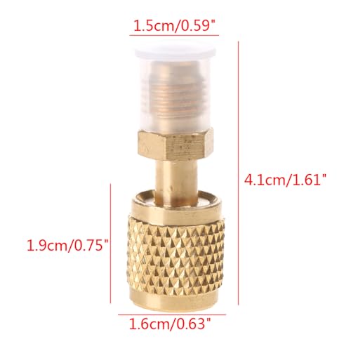 Nuevos adaptadores de latón R410a: conector macho de 1/4" a hembra de 5/16" para mangueras de carga miniatura 2