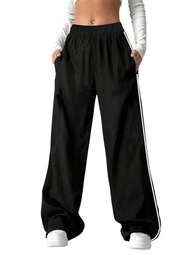 Pantalon de loisirs fille large et élastique pour le collège