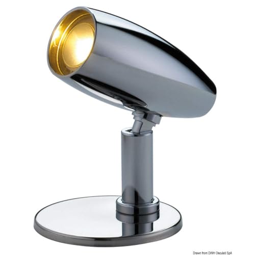 Spot LED articulé Rana High Power Osculati luminaire de prestige pour yacht 12/24V