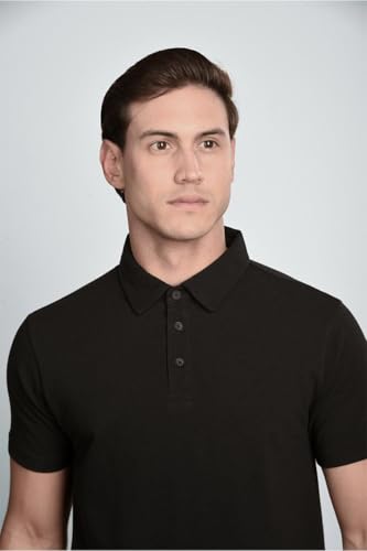 Polo para hombre untouched premium Supima Piqué con Lycra – algodón de lujo suave, elástico y transpirable miniatura 3