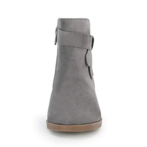 Piepiebuy Kids Girls Tie Knot Ankle Boots Chunky Low Block Heel Chelsea Dress Booties Winter Shoes With Zipper #TOP4