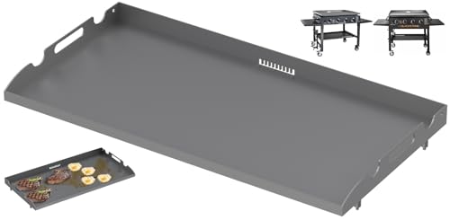Upgraded Griddle Top Replacement for 36 Blackstone Griddle Parts w/Rear Grease System Grill Plate for Blackstone Accessories 4-Burner 1866 1554 1818 1836 Non-toxic Heavy-duty Steel Flat Top Griddle