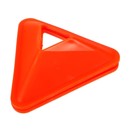 HEMOTON 10 Piezas Placa de Logotipo capacitación de Colores Entrenamiento de fútbol Conos de fútbol para Entrenamiento de Agilidad Conos Deportivos para taladros Educación física Rojo