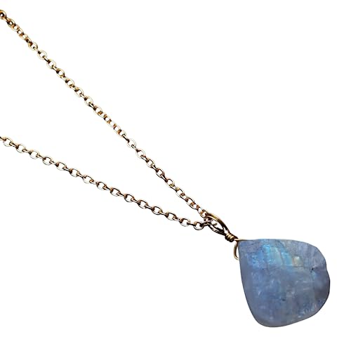 Collier pierre de lune arc-en-ciel cristal protecteur et inspirant pour elle