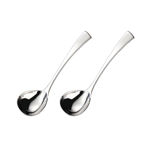 Wenkoni Small Gravy ladle spoon,Sauce Ladle,18/10 StainlessSteel,8'' 2Pack