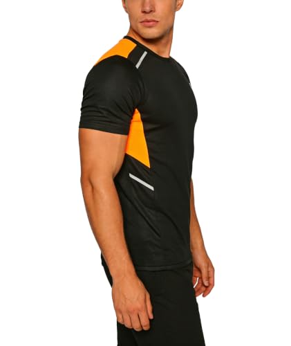GEEK LIGHTING Men’s Workout Shirts Quick Dry Moisture Wicking Short Sleeve Round Neck Lightweight Reflective T Shirts Black - image 4