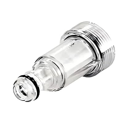 Universal 3/4" Crystal Clear Filter for High-Pressure Washer Inlet Water Filter Connector Nipple/Nozzle Accessory (Pack of 1)-image-2