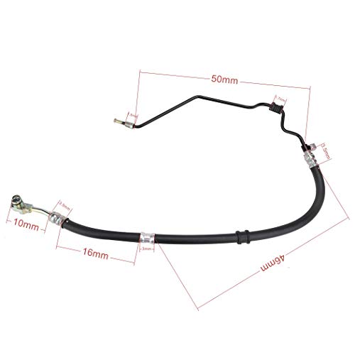 SHINEHOME 53713-SHJ-A01 Power Steering Pressure Hose Assembly fits for Honda Odyssey 3.5L 2005 2006 2007 Steering Pipe Line Hose 2647-498147, 5-55172 365543, 92164, 55172, 37238, 37239, 36-365543 - Thumbnail 6