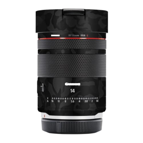 Mebont �J�����A�N�Z�T���[ Canon RF 14mm F1.4 L VCM�Ή� �����Y�ɓK������ی쑕���X�e�b�J�[�ŁA�ώC�����A�ϖ��Ր�������������Y�X�L���ی�t�B�����A����(Camo Shadow)