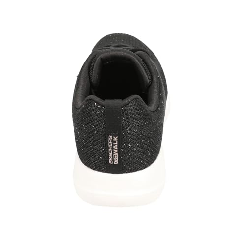 Skechers Women's Go Walk Joy Violet, Black/Rose Gold, 6