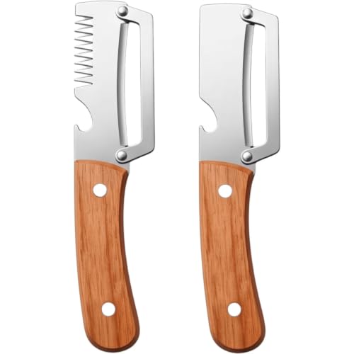 2026 Upgrade 2-in-1 & 3-in-1 Vegetable Peeler Set with Woode...