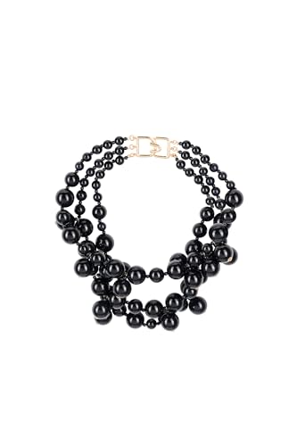 Kenneth Jay Lane 1 and 3 Row Pearl Cluster and Drops Necklaces 17