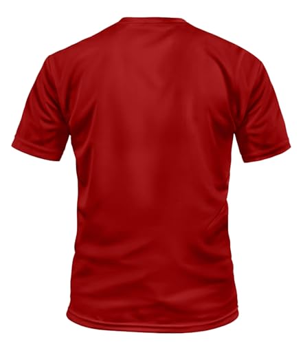 LEOTUDE Regular Fit Half Sleeve Round Neck Dri-Fit Tshirt for Men's Combo (Pack of 3) - Image 4