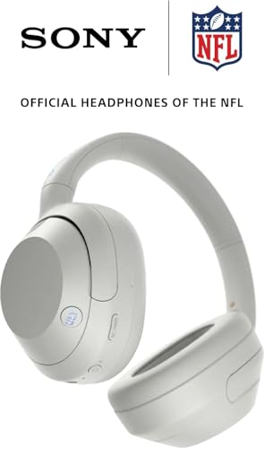 Image of Sony ULT Wear WH-ULT900N Noise Cancellation Wireless Bluetooth Over Ear Headphones with Massive Bass, Up to 50Hrs Battery-White