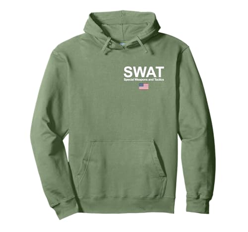 SWAT Shirt, Unidad especial policía, Bandera USA, Logo pecho