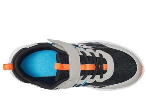 Saucony Kids (Vida) Wind 3 0 AC Sneaker, Black/Grey, 13 Wide US Unisex Big_Kid2