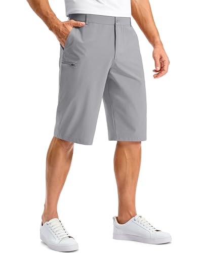 Pudolla Men'S Golf Shorts With 11 And 13 Inch Long Inseam