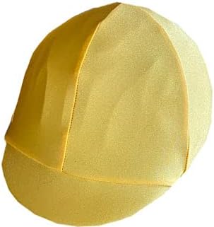 Equestrian Riding Helmet Cover - Yellow