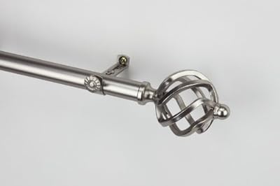 Modern Twist Curtain Rod and Hardware Set Size: 120