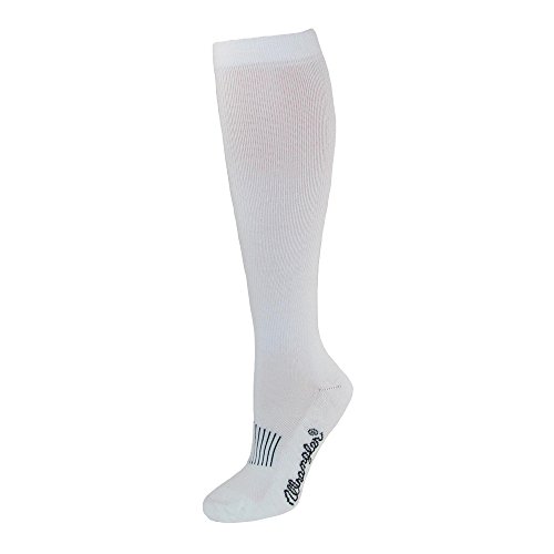Wrangler Men's Dry Wick Western Mid Calf Boot Sock (Pack of 3), White