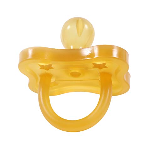 Image of Sweetie Rubber Pacifier Star Shape Rubber Natural Rubber with Rounded Nipple 1 Count (12-18 Large)