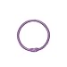 Xiaoyztan 50 Pcs Note Book Binder Rings Loose Leaf Opening Ring Buckles Iron Hanging Rings Keyrings (Inner Diameter 1-Inch Purple)