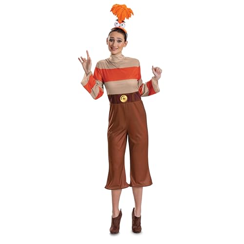 Costume Anxiété Vice-Versa Adulte et coiffe deluxe pour fête costumée et animation cosplay
