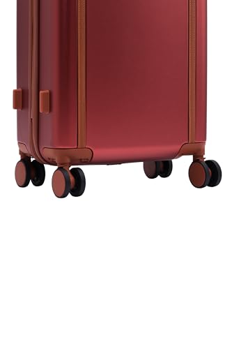 Image of FUR JADEN The Wayfarer 75cm Polycarbonate Travel Luggage Suitcase with 8 StealthTech Silent Shock Absorbing Wheels, TSA Lock & Aviation Grade Telescopic Trolley (Maroon, Large 28 inch)