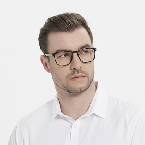 Image of Lightweight Reading Glasses Men Women Square Spring Hinges Readers 1.00 1.25 1.50 1.75 2.00 2.25 2.50 2.75 3.00