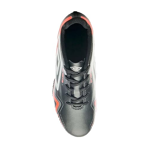 Chuteira Umbro Campo Prisma Jr Preto e Laranja - Infantil - 34 - Preto