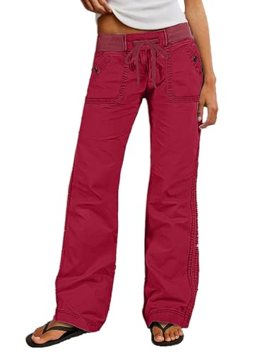 Image of Flamingals Straight Leg Drawstring Pants for Women