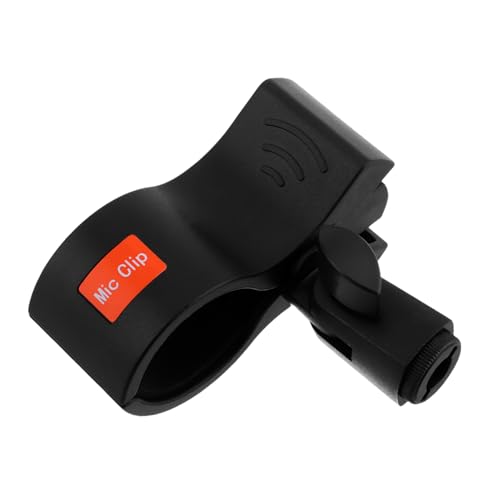 Garneck Microphone Holder Clip Adjustable Mic Clamp for Stand for Interviews Podcasting and Acoustic Instruments Easy to Install Position for Optimal Sound Capture