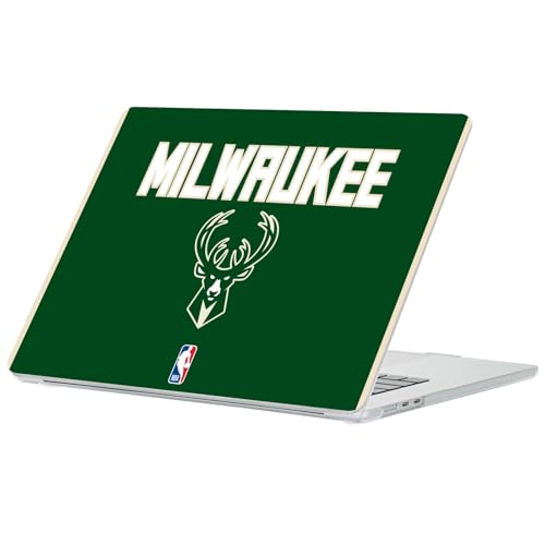 Coque MacBook Air 13.6 ultra fine Milwaukee Bucks logo vert officiel
