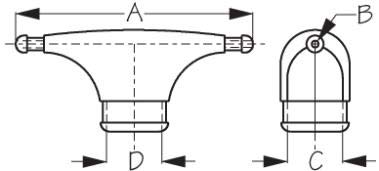 Image of Sea-Dog Line Spreader Boot, medium spreader boot 3 /16 in wire (pair)