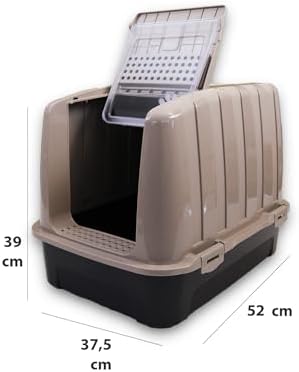 Lüks Kapalı Kedi Tuvaleti, 52x37,5x39 cm, Kedi Tuvalet Kabı - Görsel 6