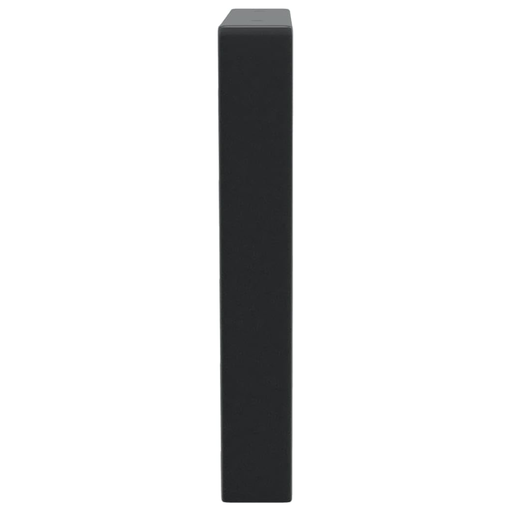 2er Set Trapez Wandhalterung Stahl Schwarz, Robuste Regalträger für Waschbecken, Multifunktionale Schweberegal Halterung Wandmontage