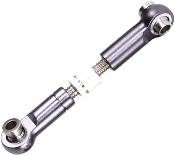 Barra de tracción de Metal Ajustable para coche teledirigido WTY, enlace Servo delantero/trasero, 12 piezas, para WTY A949 A959 A969 A979 K929, Color gris - (Color: Camel)