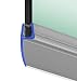 Produktbild Duschdichtung 50cm Dichtung Dusche für 6mm, 7mm und 8mm Glasdicke, Duschtürdichtung M19 Duschkabinendichtung PVC, Duschdichtungsprofile transparent Duschtür Dichtung mit Gummilippe