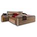 Produktbild Stella Trading MARS Stilvolle Doppelbett Bettanlage 180 x 200 cm mit 2x Nachtkommoden - Schlafzimmer Komplett-Set in Eiche Sonoma Optik, weiß - 216 x 97 x 185 cm (B/H/T)