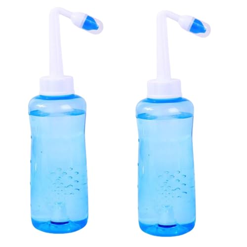 Neti Pot - Kit de enjuague nasal de 500 ml, kit de enjuague nasal, limpiador de nariz a presión, sistema de riego nasal para adultos, alivio de la congestión nasal y alergias, lavado nasal