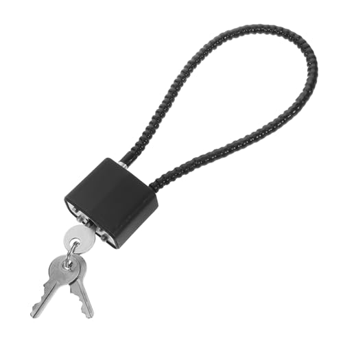 Balacoo Cable Lock with Keys Durable Wire Padlock for Luggage Backpack Gym Helmet and Cabinet Security Lightweight Rustproof and Versatile Locking