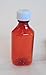 Lot of 25 Brand New Graduated Oval 2 Ounce Amber RX Medicine Bottles w/Caps