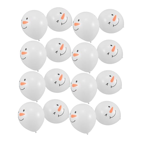 Garneck 50 Globos Navideños De Muñeco De Nieve Globos De Muñeco De Nieve Suministros Para Fiestas Navideñas De Invierno De e Decoraciones Para Fiestas Navideñas
