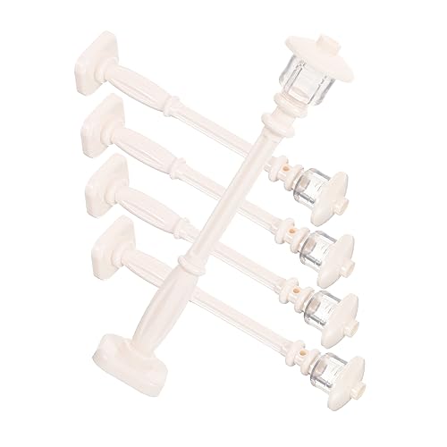 CIMAXIC 5pcs Miniature Road Lanterns Model Street Lights Safe and Durable Plastic Early Learning Toys