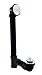 Westbrass Pull & Drain Sch. 40 ABS Bath Waste with Two-Hole Elbow, Powder Coat White, D4971-50